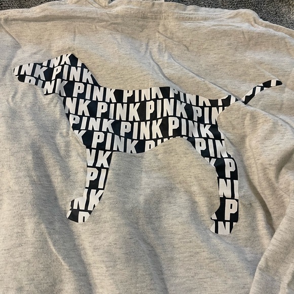 Victoria secret long sleeve t-shirt. Grey, size L. - Picture 4 of 4